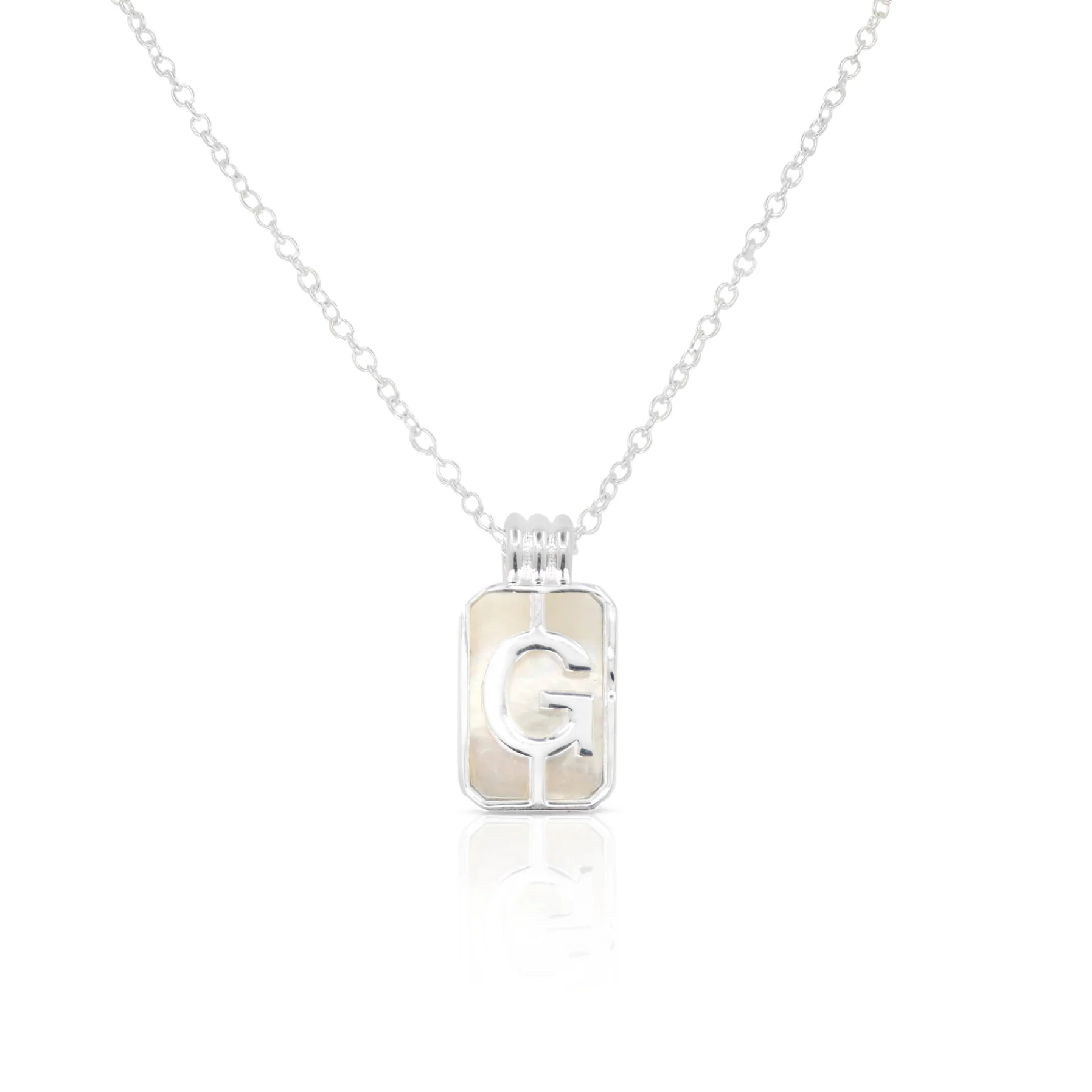 Initial A to Z Silver Necklace - Image 10