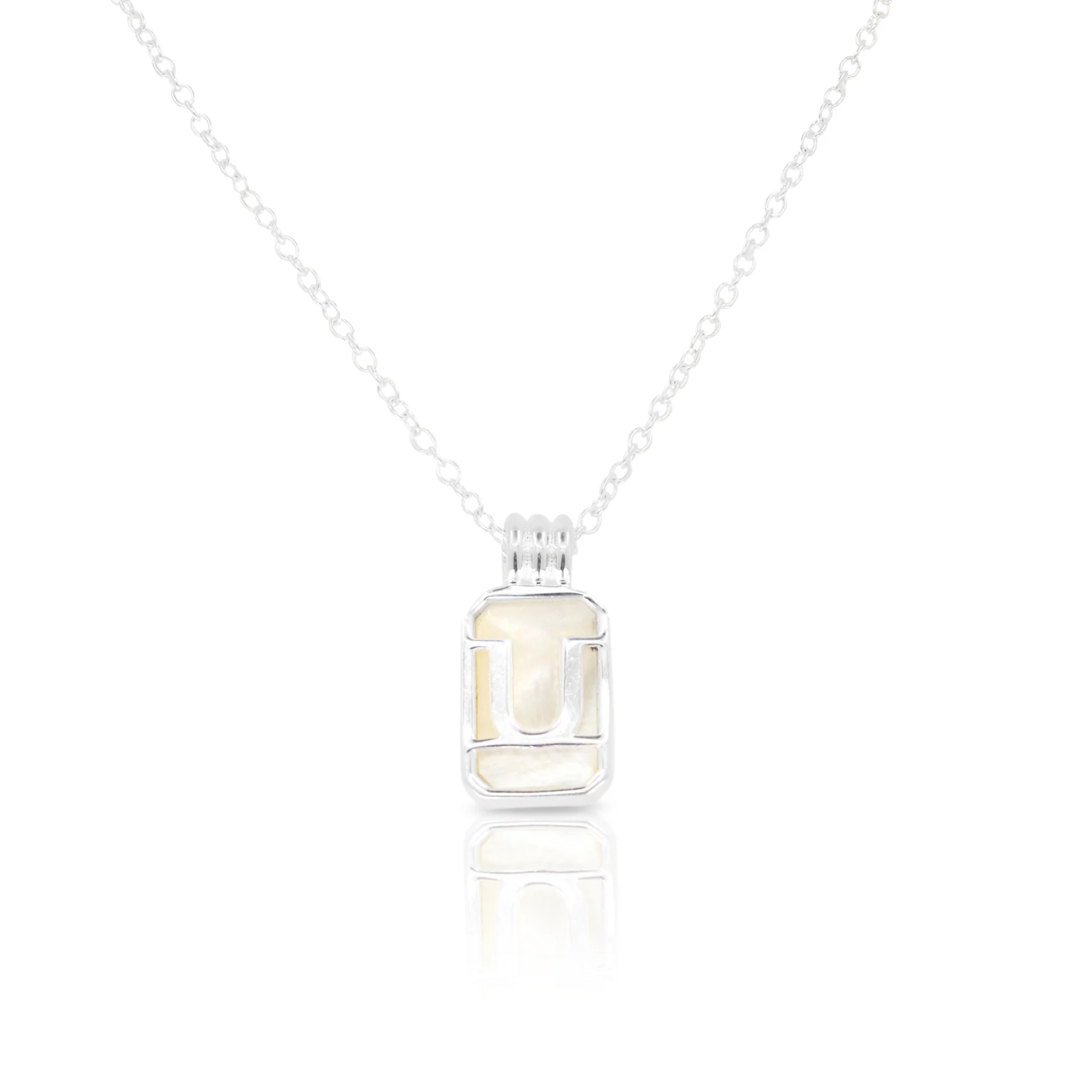 Initial A to Z Silver Necklace - Image 24