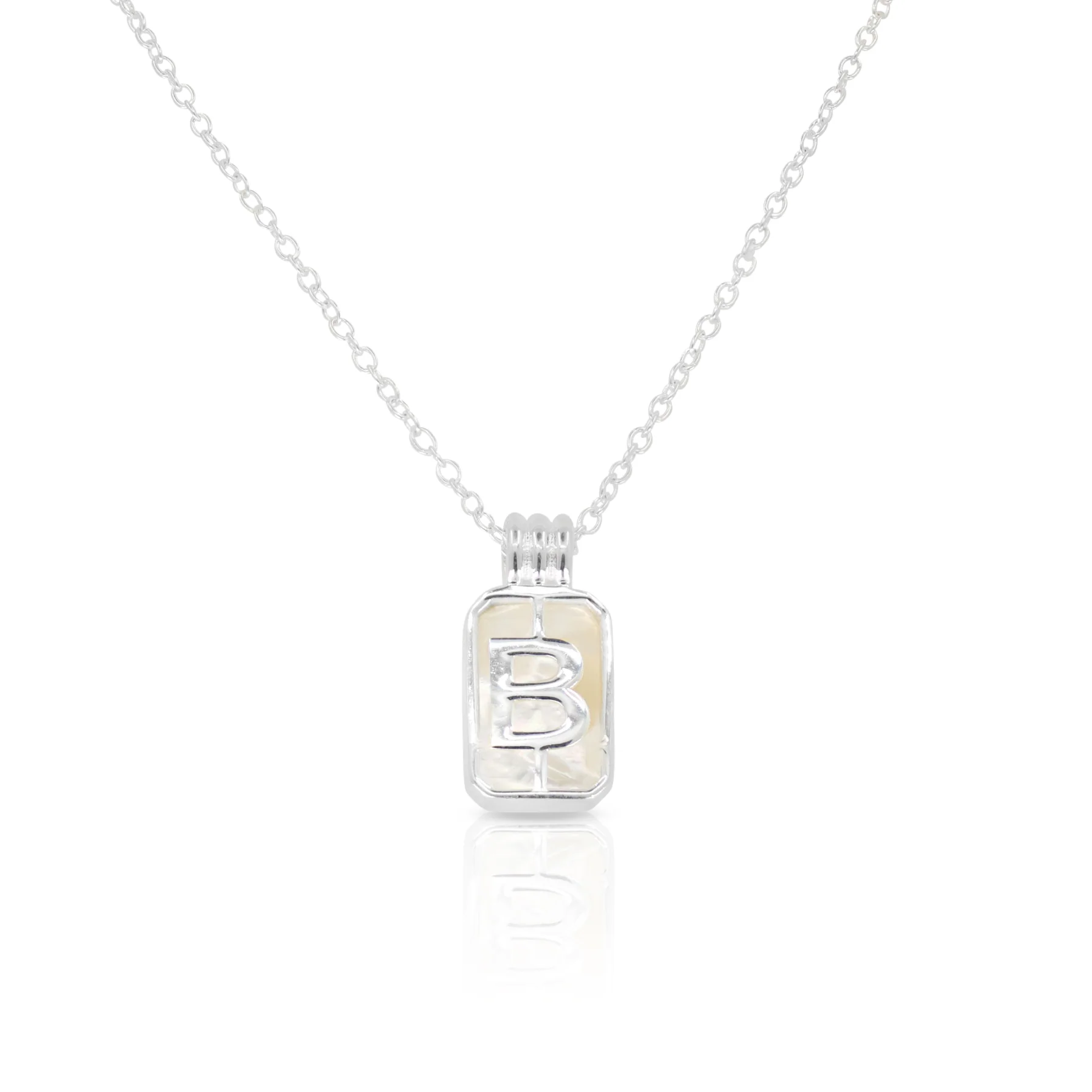 Initial A to Z Silver Necklace - Image 5