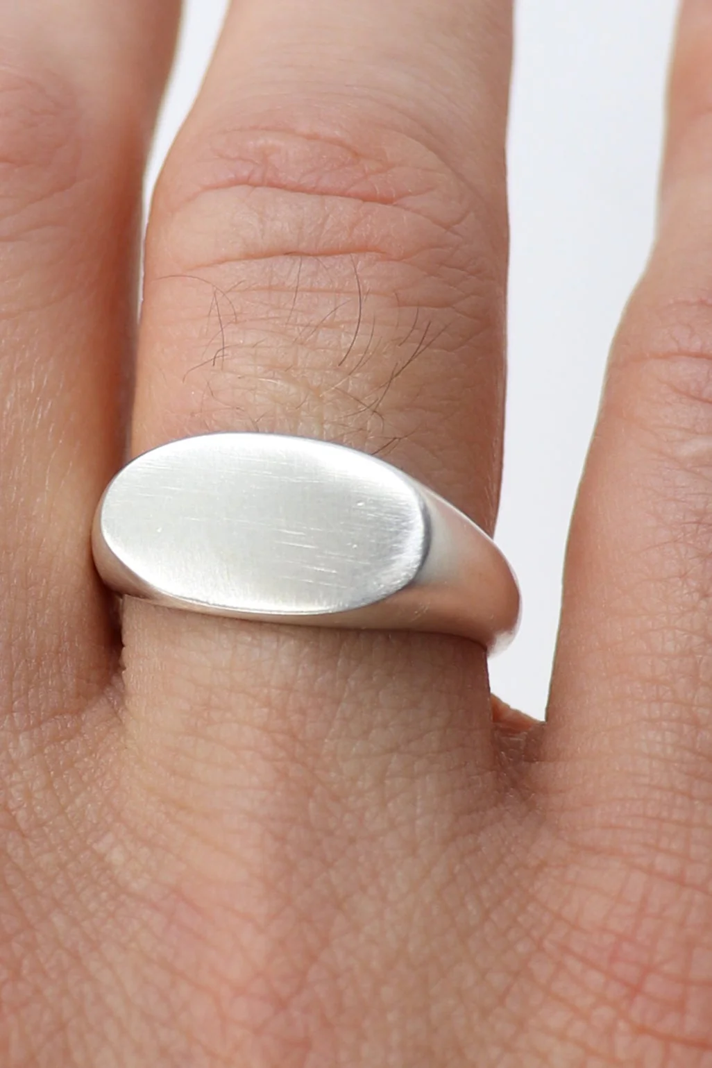 Brushed Signet Ring - Image 3