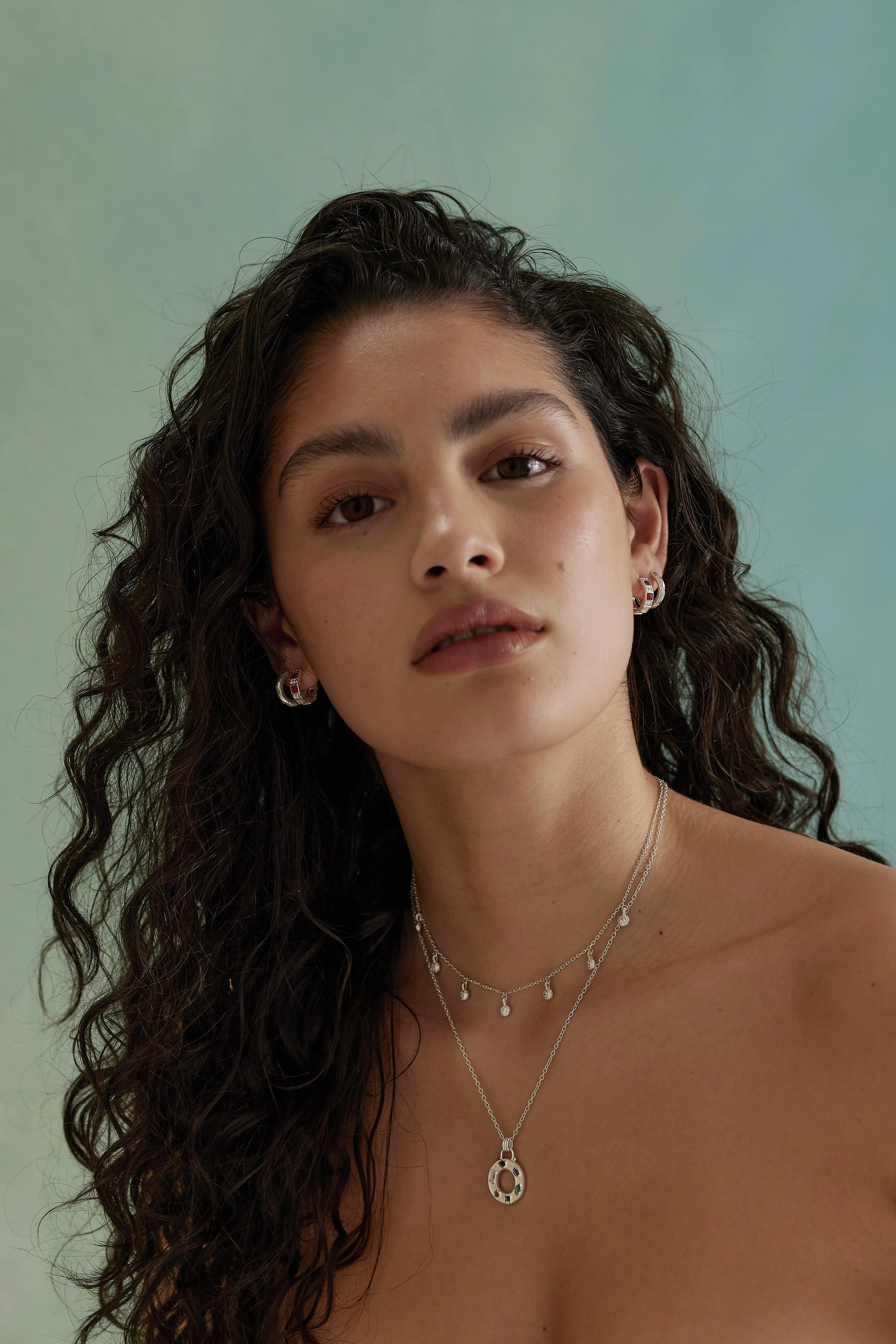 Starburst Silver Hoops - Image 3