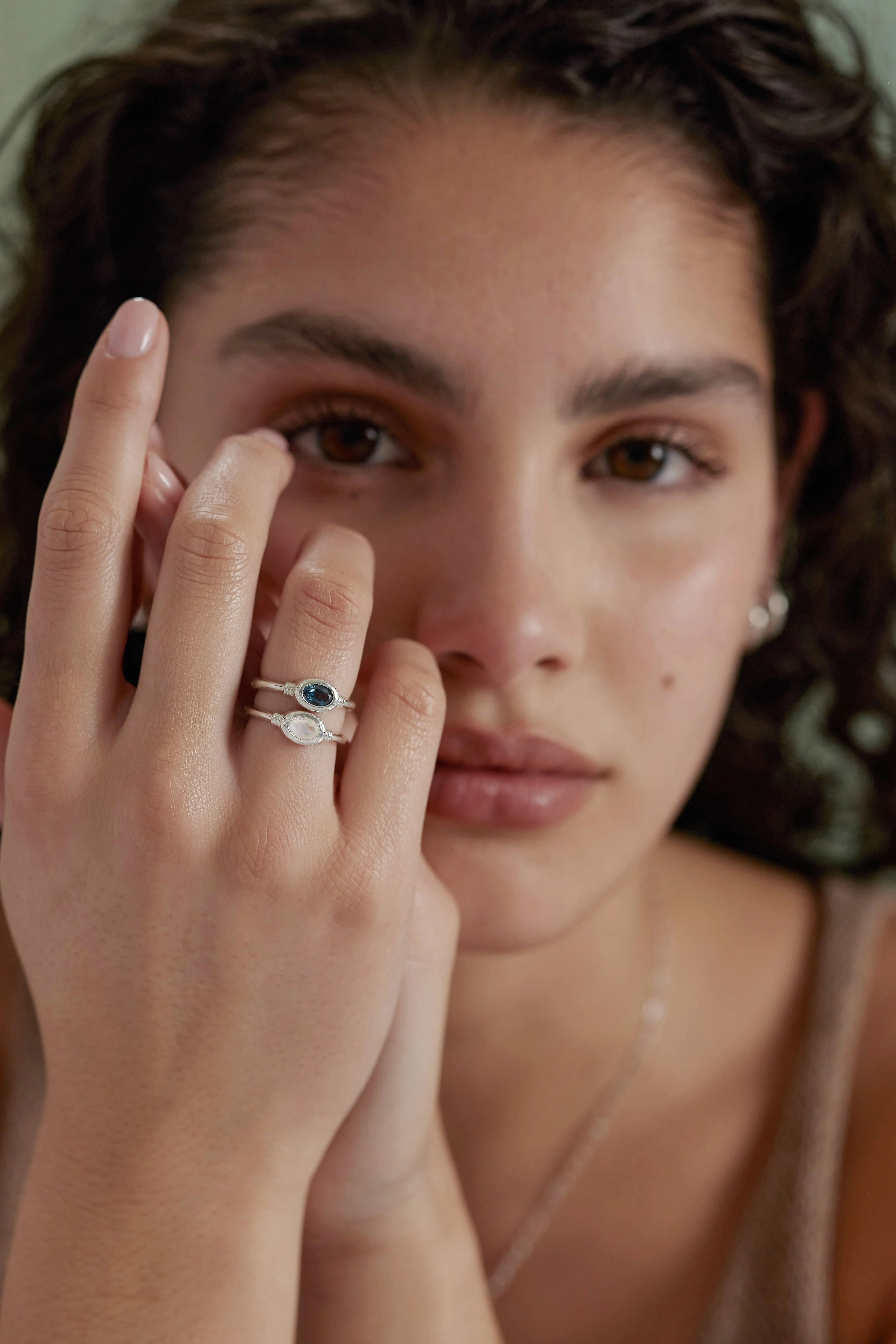 Tilly Topaz Silver Ring - Image 3