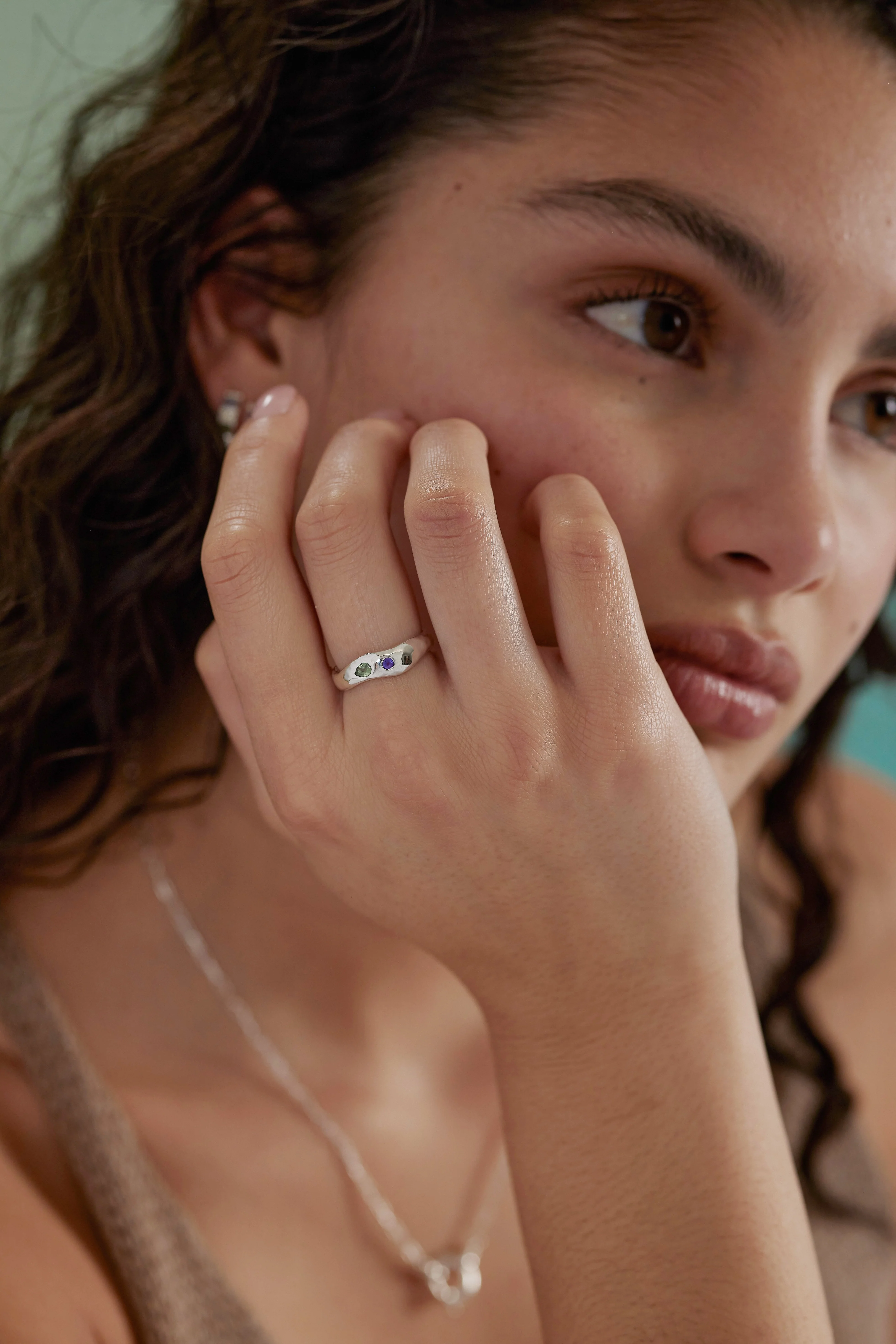 Willa Apatite Silver Ring - Image 3